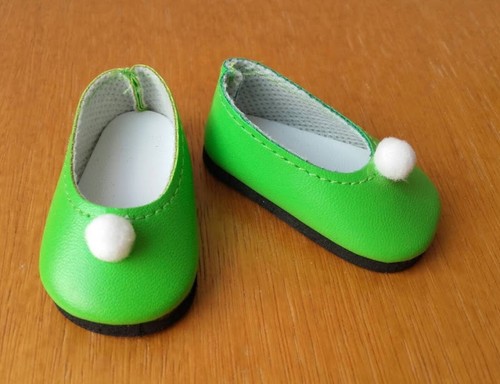 Chaussure vert 55mm - vert, poupée