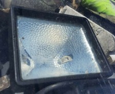 Projecteur halogene spot mural extérieur Noir ancien occasion chantier 