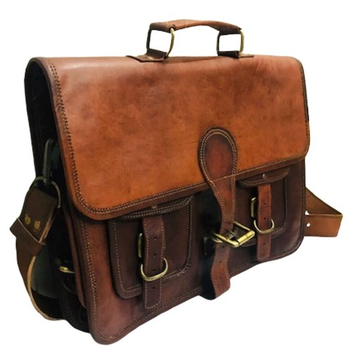 Cuir vintage cartable sacoche - cuir,