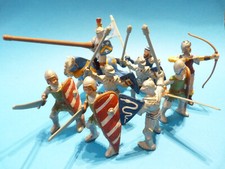 Figurines anciennes PVC : SCHLEICH * PAPO * PLASTOY * BULLY - Lot 9 chevaliers