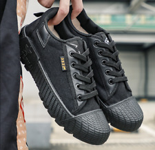 chaussure style militaire homme camouflage baskets vert kaki noir travail basses