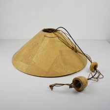 INGO MAURER Et WILLHELM ZANOTH Pour M-Design - Lampe De Plafond En Liège Vintage