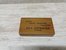 Boite  a  Cartes   (publicitaire pastis Cognac bistrot 421 cartes anis jetons)