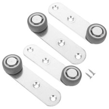  4 Pcs Roulettes Porte Coulissante Poulies De Coulissantes Matériel Grange