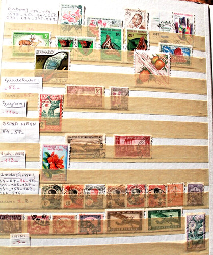 Lot timbres divers - lot,