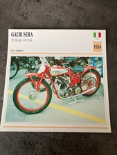 CARTE FICHE MOTO collection ATLAS GALBUSERA 250 RUDGE DIRT TRACK