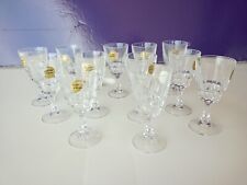 CRISTAL D'ARQUES  POMPADOUR LOT DE   12 VERRES A LIQUEUR ( NEUFS)