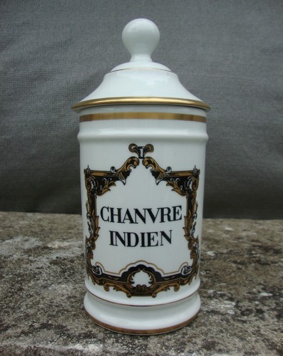Pot pharmacie porcelaine - à,