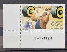 WALLIS ET FUTUNA PA133 JEUX OLYMPIQUES LOS ANGELES HALTEROPHILIE DATE NEUF**