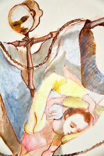 XXe DESSIN Original signé EB