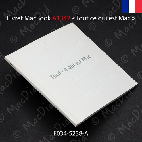 Apple macbook a1342 - macbook, livret