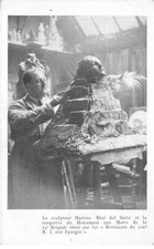 METIERS AD#MK303 LE SCULPTEUR MAXIME REAL DEL SARTE ET LA MAQUETTE DU MONUMENT
