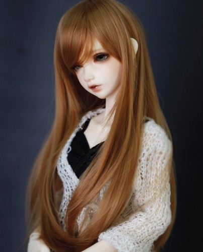 Bjd golden brown long - bjd,