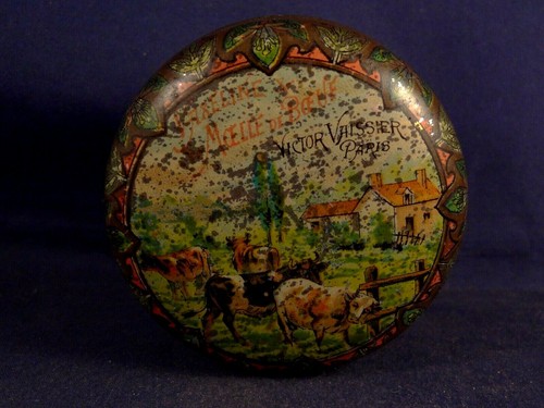 Ancienne rare boîte - , ronde