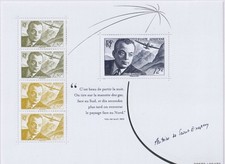 Feuillet Poste Aérienne F89 Neuf sans charnière  ST Exupéry Luxe.