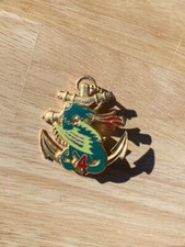 Insigne 4° batterie du 1° Régiment d’Artillerie de Marine DRAGON vert Segalen