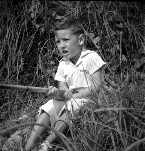 Enfant train pêcher à - train,