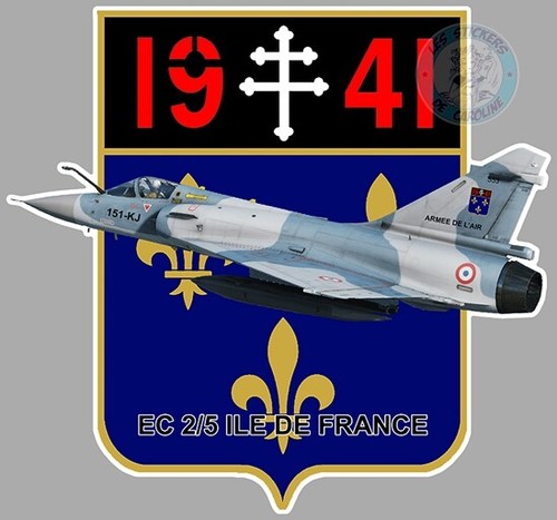 Autocollant mirage avion - avion, ec