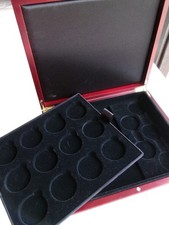 coffret vide La France Victorieuse,17 places frappes commémoratives,bois velours