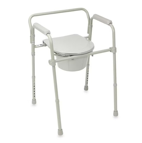 Medical folding steel - steel, commode