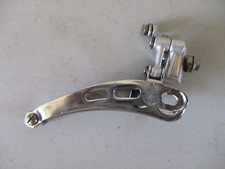 VELO VINTAGE DERAILLEUR  CAMPAGNOLO RECORD AVANT AV 3 TROUS   FRONT BRAZE ON