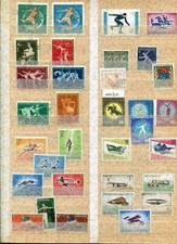 Collection de Motifs Sport 1952 - 1974 + oblitéré De Tous Monde, 610 timbres