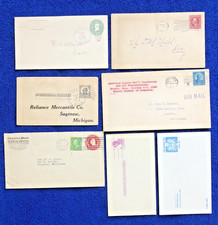 Lot 5 Entiers Postaux États Unis anciens + 2 Vieilles Lettres dont 1 Légion USA
