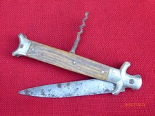 couteau ancien chatellerault tire bouchon pliant de poche à restaurer