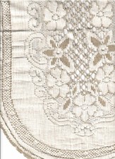 CENTRE DE TABLE BLANC DENTELLE