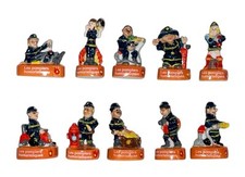 Série complète de 10 fèves