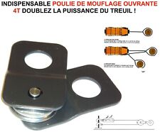 PATROUILLEUR DEPANNEUR:  POULIE MOUFLAGE OUVRANTE DOUBLE LA FORCE DU TREUIL! 