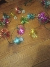 Ancienne Guirlande Électrique  sapin de Noël 20 lampes clignotantes Vintage 