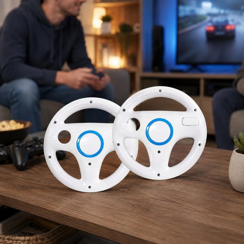 Volant blanc abs wii - blanc, pour
