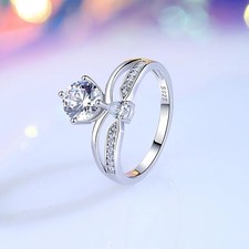Bague Solitaire Argent 925