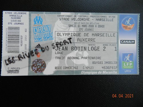 Ticket billet football - billet,