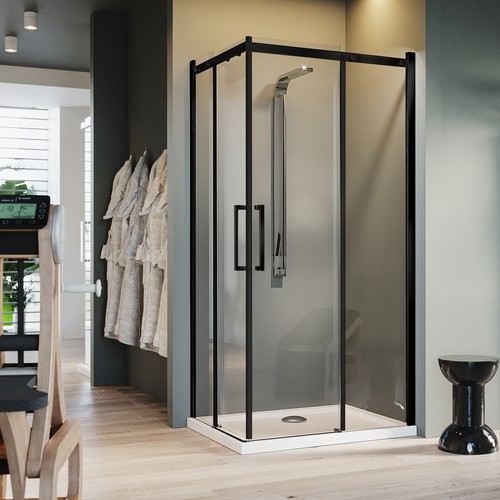 Cabine douche 80x80cm verre - 80x80cm,