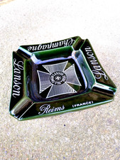 ANCIEN GRAND CENDRIER PUBLICITAIRE CHAMPAGNE LANSON REIMS - OUTIL DE FUMEUR -