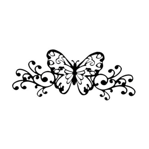 Papillon métal noir - métal,