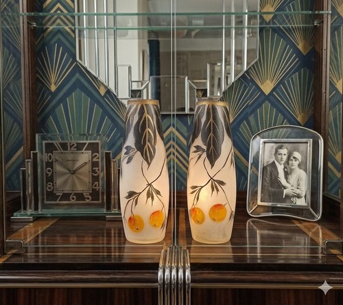 Paire vases art déco - vases,