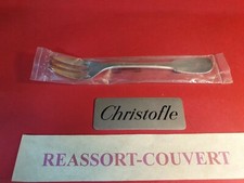 FOURCHETTE  GÂTEAU CHRISTOFLE FRANCE 16 CM BLISTER NEUF MÉTAL ARGENTÉ 