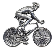 Cycliste Etain Pin Badge Tour