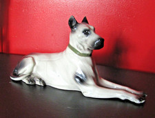 DOGUE ALLEMAND-PORCELAINE DE SITZENDORF-21 CM.BON ETAT