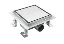 CANIVEAU DE DOUCHE EN INOX CARRE 15CM, STERFPUT DE DOUCHE REVERSIBLE, HAUTEUR...