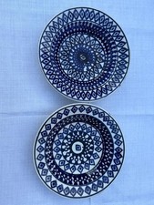 Anciennes assiettes faïence bleue – Manufacture Impériale et Royale de Nimy –