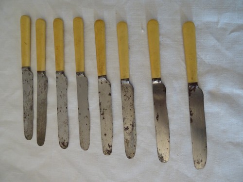 Lot couteaux lame acier - de, 6