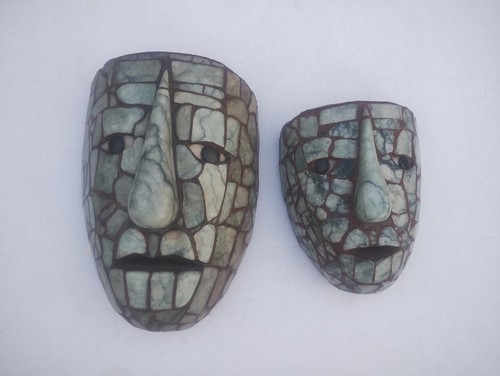 Paire masque jade maya - paire, en