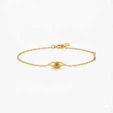 Bracelet de perles ovales en