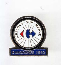 RARE PINS PIN'S .. HYPERMARCHE CARREFOUR CHALONS VELO CYCLING 51 ~AL