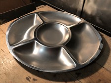 Plat De Service Inox Serviteur Guy Degrenne Modèle Cosmos L 36,7 Cm