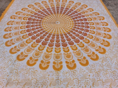 Grand couvre lit indien - grand,